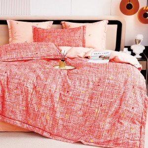 Lenjerie de Pat Dublu, Super Premium, Finet Ranforsat, 6 Piese, Ambalat în Cutie de Lux, Somon, uni Lenjerie de Pat Dublu, Super Premium, Finet Ranforsat, 6 Piese, Ambalat în Cutie de Lux, Somon, uni