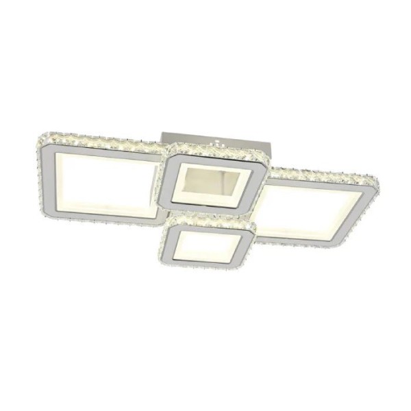 Lustra LED RFAN, Model R9003/2+2, Cu Telecomanda, 3 Tipuri De Lumina, Intensitate Reglabila, 160W, Alb [1]