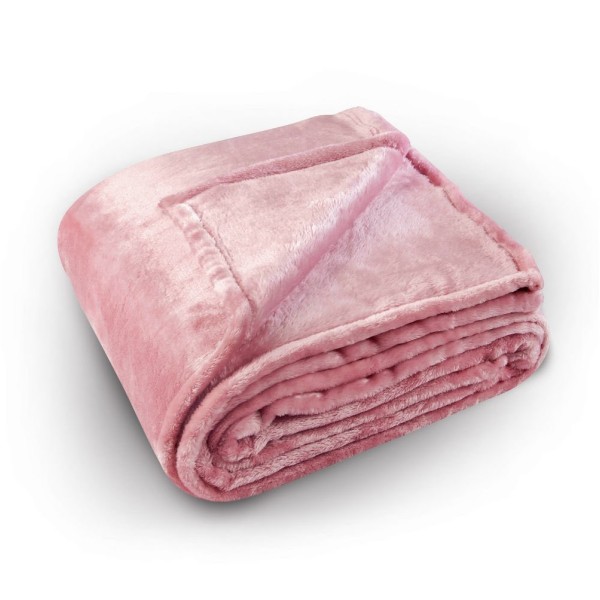 Patura pufoasa cocolino 200x230cm, 240g/mp, Roz prafuit [1]