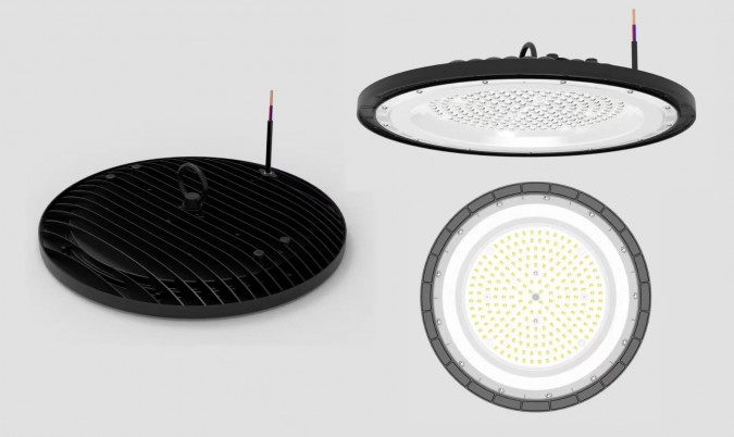 Proiector LED RFAN, UFO, Lumina Rece, 220V, 100W