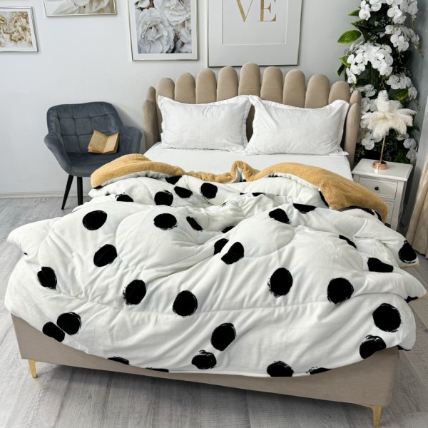  Pilota Cocolino cu blanita 200x230cm, Alb, buline [1]