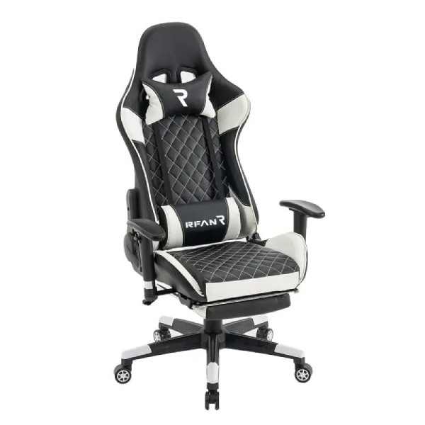 Scaun de gaming, GalacticGlide, Black-White WF-6039 [1]