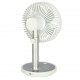 Ventilator de birou fără fir 30cm alb