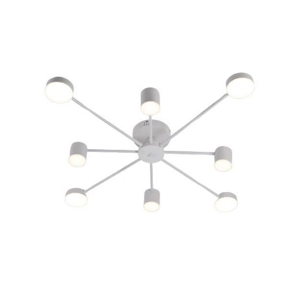 Lustra LED RFAN, Model R9029-8, Cu Telecomanda, 3 Tipuri De Lumina, Intensitate Reglabila, 96W, Alb [1]