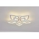 Lustra LED RFAN, Model M408-5, Cu Telecomanda, 3 Tipuri De Lumina, Intensitate Reglabila, 180W, Alb