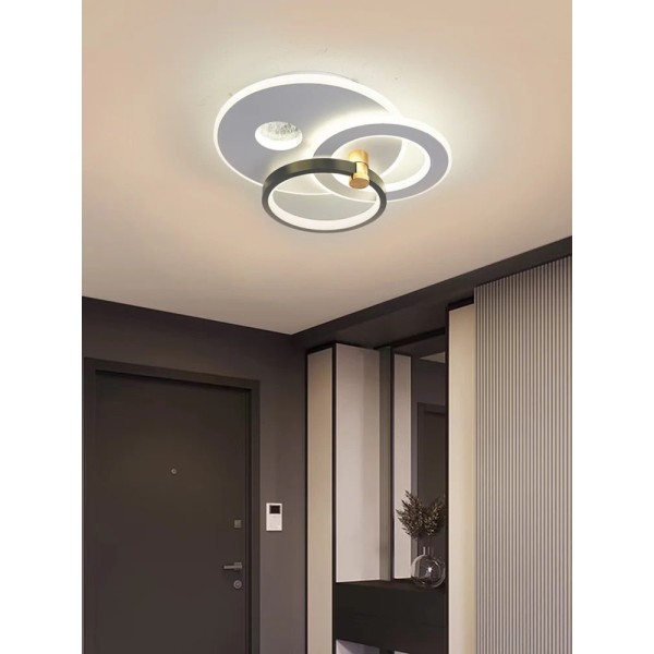 Aplica LED RFAN, Model 9222-300, 3 Tipuri De Lumina, 66W, Alb/Negru [1]