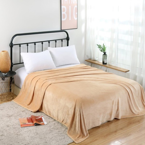 Patura pufoasa cocolino 200x230cm, 240g/mp, Bej [1]