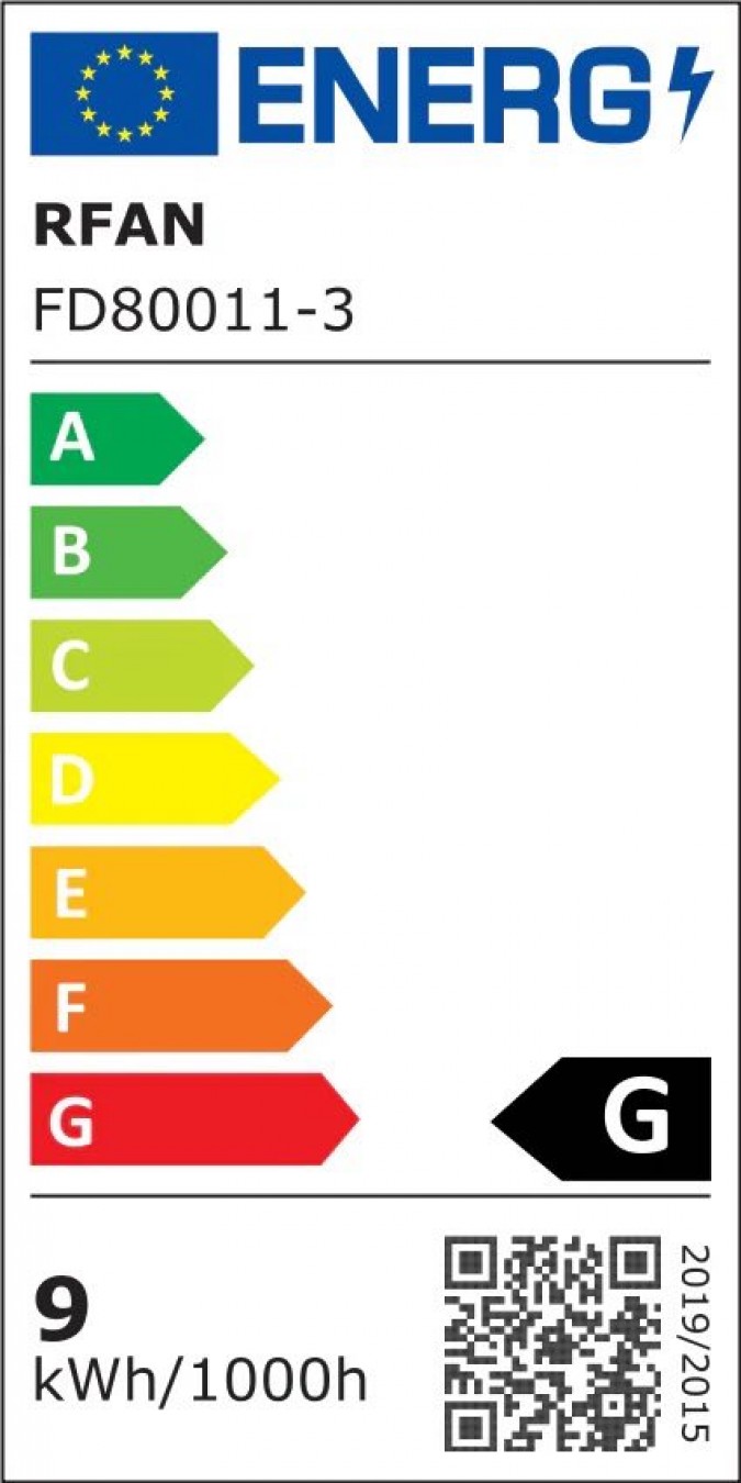 Lustra LED RFAN, Model FD80011/3, Cu Telecomanda, 3 Tipuri De Lumina, Intensitate Reglabila, 35W, Negru/Auriu