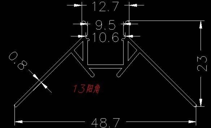 Profil LED Incastrat, Colt Exterior, Lungime 2m, Aluminiu