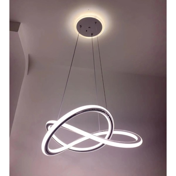 Lustra LED Tip Pendul RFAN, Model 1502, 3 Tipuri De Lumina, Inaltime Reglabila [1]