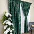 Draperie Catifea Nikko cu insertii aurii - 140cm latime x 2.60m inaltime x Tiv lat, Verde Smarald - V12 [3]