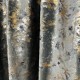 Draperie Catifea Nikko cu insertii aurii - LA COMANDA pe dimensiunile tale, Gri antracit - V14