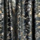 Draperie Catifea Nikko cu insertii aurii - LA COMANDA pe dimensiunile tale, Negru - V16