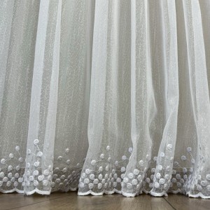 Perdea Dolce tip IN Brodat, Alb, 140cm latime x 260cm inaltime, cu rejansa pt bara Perdea Dolce tip IN Brodat, Alb, 140cm latime x 260cm inaltime, cu rejansa pt bara
