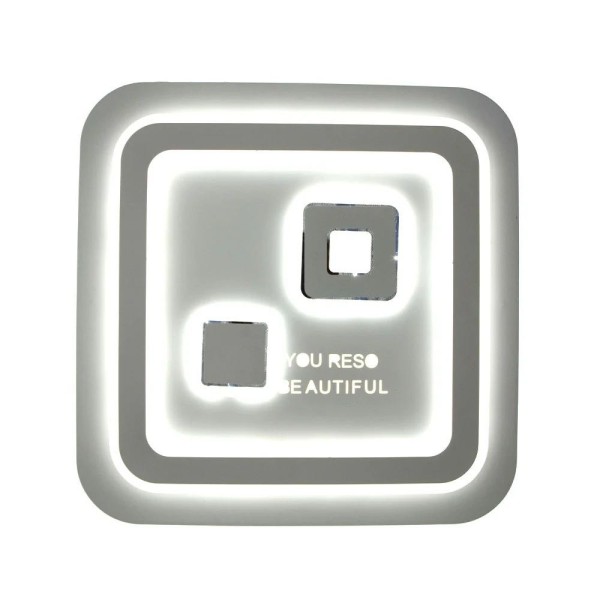 Lustra LED RFAN, Model 202, Cu Telecomanda, 3 Tipuri De Lumina, Intensitate Reglabila, 200W, Alb [1]