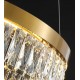 Candelabru LED RFAN, Model 9137/800*300, Textura Cristal, Metal, 74W, Auriu