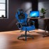Scaun de gaming, Tron Thrones, Blue-Black BOC-730 [2]