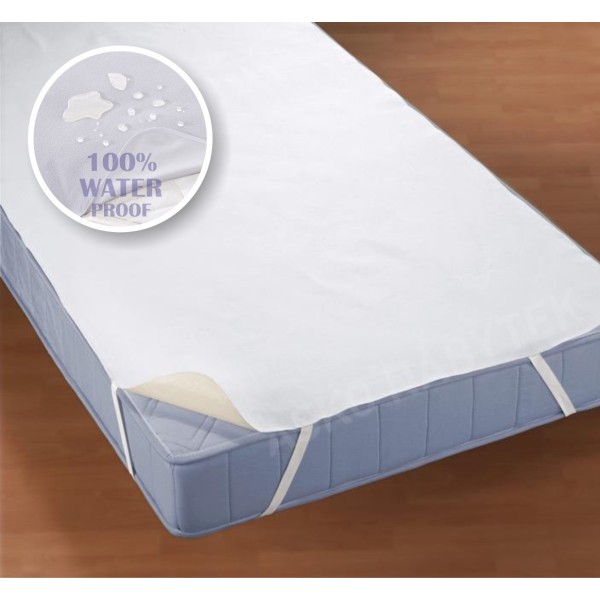 Protectie frotir bumbac 100% impermeabila pentru saltea de 160x200cm, alb, Ralex Pucioasa [1]