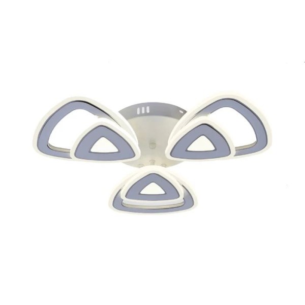 Lustra LED RFAN, Model R9008/3+3, Cu Telecomanda, 3 Tipuri De Lumina, Intensitate Reglabila, 132W, Alb [1]