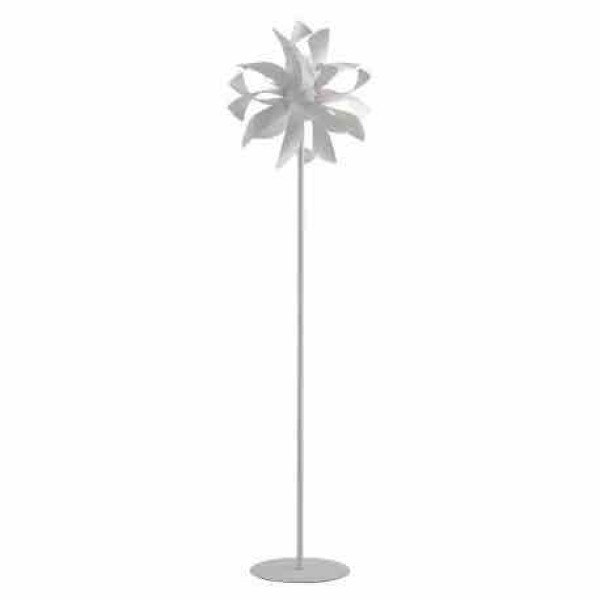 Lampadar, Fix, Aluminiu, Inaltime 165 Cm, Alb/Argintiu [1]
