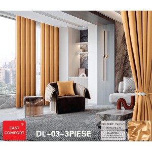 Draperie din Tercot Luxury, cu inele încastrate, East Confort,150x245cm, cu Șnur Magnetic și Față de Pernă Decorativă – Calitate Premium pentru Confortul Tău, Mustar Draperie din Tercot Luxury, cu inele încastrate, East Confort,150x245cm, cu Șnur Magnetic și Față de Pernă Decorativă – Calitate Premium pentru Confortul Tău, Mustar