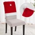 Set de 6 Huse pentru Spătarul Scaunului, Roșu, Alb, Polipropilenă, Craciun [16]