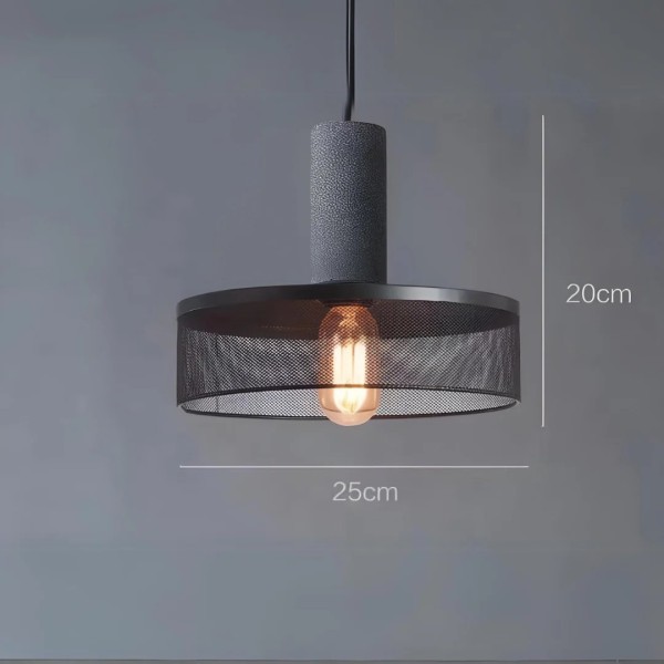 Pendul RFAN, Model 4858-1, 1 X E27, Cu Abajur, Inaltime Reglabila, Negru [1]