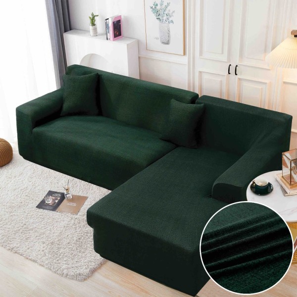 Set husa pentru coltar M + L, Elastica, Jojo Home, Verde, Uni [1]
