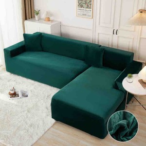Set husa pentru coltar M + L, Catifea, Jojo Home, Verde Smarald Set husa pentru coltar M + L, Catifea, Jojo Home, Verde Smarald