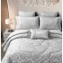 Set Cadou Luxury, Jojo Home, Jacquard Regal, 7 Piese, Cu Pilota Inclusa, Gri [2]