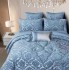 Set Cadou Luxury, Jojo Home,  Jacquard Regal, 7 Piese, Cu Pilota Inclusa, Albastru [2]