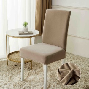 Set 6 huse universale pentru scaun, CATIFEA, Jojo Home, Bej Set 6 huse universale pentru scaun, CATIFEA, Jojo Home, Bej
