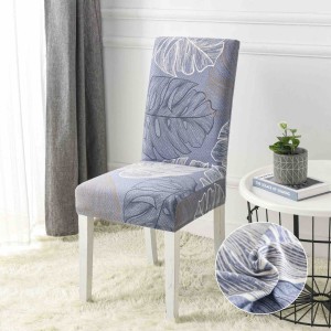 Set 6 huse universale pentru scaun, ELASTICE, Jojo Home, Bleu, frunze Set 6 huse universale pentru scaun, ELASTICE, Jojo Home, Bleu, frunze