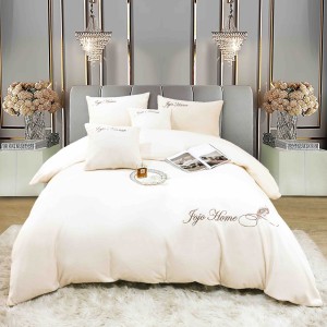 Lenjerie de pat, Soft Touch, Jojo Home, cu Blăniță Short Hair, Rabbit, 200x230 cm, 6 piese, Alb