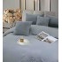 Lenjerie de pat, Soft Touch, Jojo Home, cu Blăniță Short Hair, Rabbit, 200x230 cm, 6 piese, Gri deschis [4]