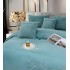 Lenjerie de pat, Soft Touch, Jojo Home, cu Blăniță Short Hair, Rabbit, 200x230 cm, 6 piese, Bleu [4]