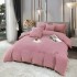 Lenjerie de pat, Soft Touch, Jojo Home, cu Blăniță Short Hair, Rabbit, 200x230 cm, 6 piese, Roz [3]