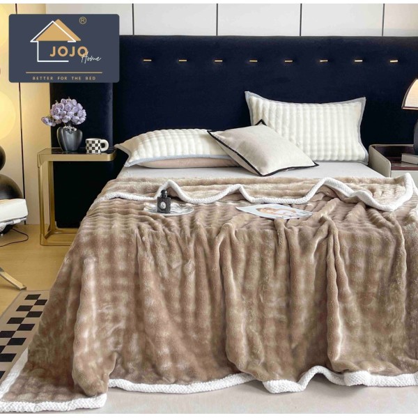 Patura CoCoLiNo, Jojo Home, 200x230cm, tip Blanita Wave, Bej [1]