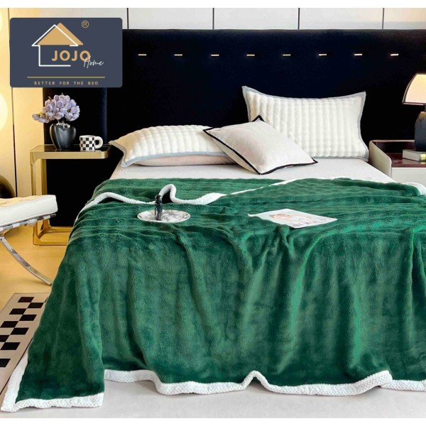 Patura CoCoLiNo, Jojo Home, 200x230cm, tip Blanita Wave, Verde [1]