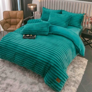 Lenjerie Deluxe, Jojo Home, 4 Piese, Blăniță Shorthair și CoCoLiNo, cu Elastic Perimetral, Turquoise Lenjerie Deluxe, Jojo Home, 4 Piese, Blăniță Shorthair și CoCoLiNo, cu Elastic Perimetral, Turquoise