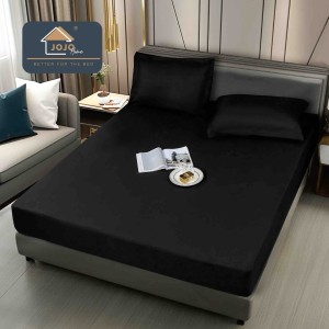 Husă de Pat Impermeabilă, Jojo Home, 160x200cm, cu Fețe de Pernă 50x70cm, Negru Husă de Pat Impermeabilă, Jojo Home, 160x200cm, cu Fețe de Pernă 50x70cm, Negru
