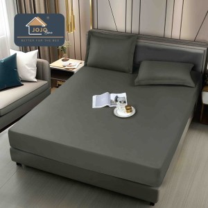 Husă de Pat Impermeabilă, Jojo Home, 160x200cm, cu Fețe de Pernă 50x70cm, Gri inchis Husă de Pat Impermeabilă, Jojo Home, 160x200cm, cu Fețe de Pernă 50x70cm, Gri inchis