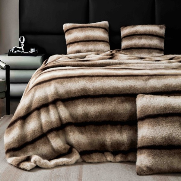 Patura Blanita (Artificiala) de Nurca, Jojo Home, 200x230cm, Bej, Maro, Negru [1]