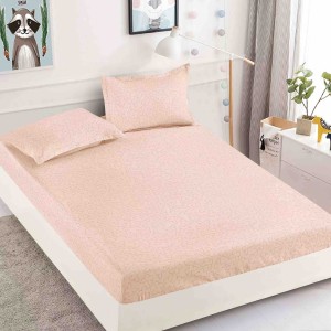 Cearsaf cu elastic, Bumbac FINET, 160/180x200cm, 2 fete de perne 50x70cm, Jojo Home, Somon, Fluturasi Cearsaf cu elastic, Bumbac FINET, 160/180x200cm, 2 fete de perne 50x70cm, Jojo Home, Somon, Fluturasi