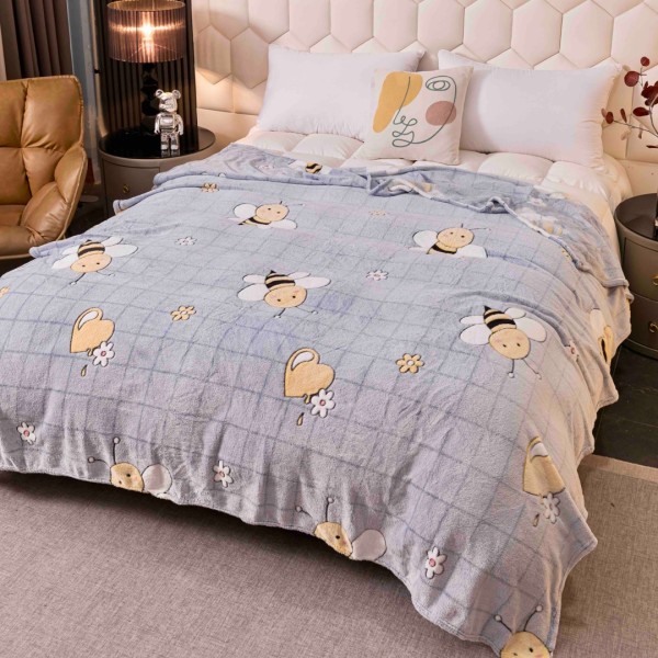 Patura Pufoasa CoCoLiNo, Jojo Home, 200x230cm, Gri, albinute [1]