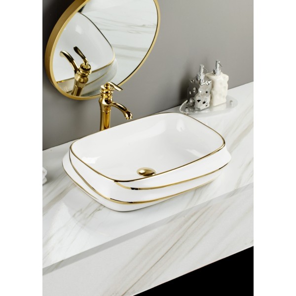 SMACK Lavoar Artă Ceramic Premium, 60x43x13.5CM [1]