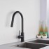 Baterie Bucătărie Neagră cu Pipă Flexibilă – 2 Funcții de Curgere, Design Modern, vst44 [2]