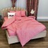 Lenjerie Pat Dublu, Bumbac Ranforce, 4 piese, Atelier Cumparamisim - Lux Suprem, Rafinament Desăvârșit, Confort Regal,Roz, patratele [7]