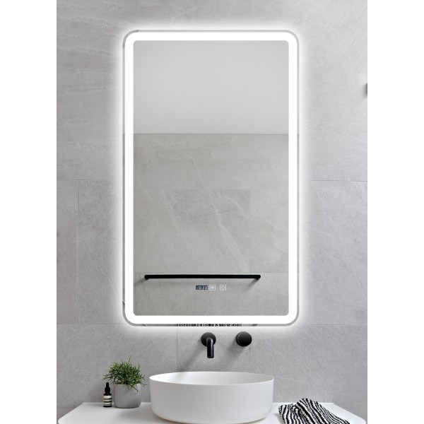 Oglindă de 5 mm fără cupru, bandă luminoasă de 120 de lumini, în trei culori, clasa D, 60x100CM, J169-60100 [1]