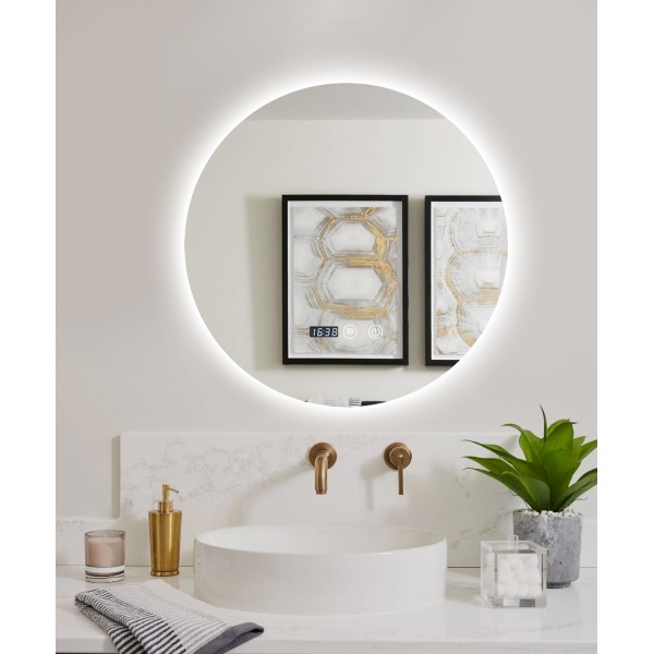 Oglindă de 5 mm fără cupru, bandă luminoasă de 120 de lumini, în trei culori, Clasa D, 60x60CM, J170-6060 [1]